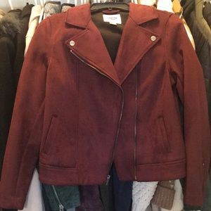 Old navy suede moto jacket